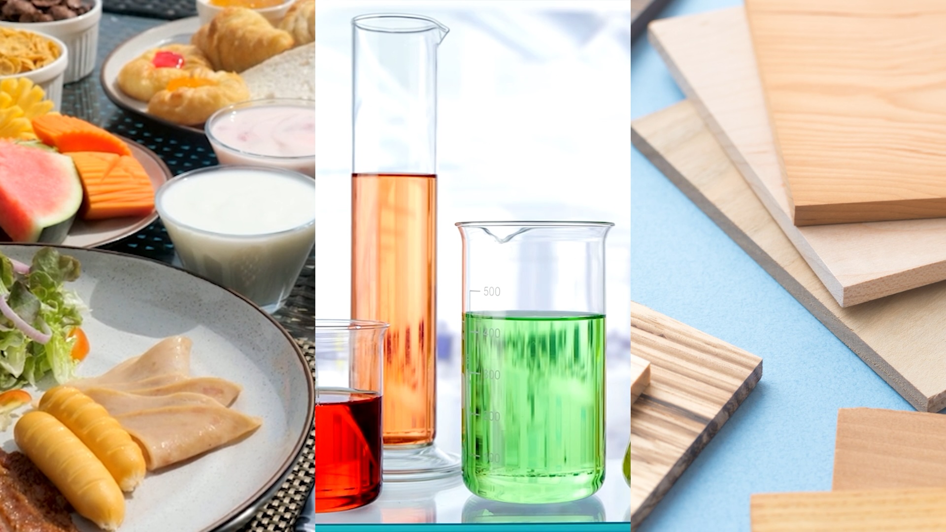 Food ＋ Chemicals ＋ Building Materials